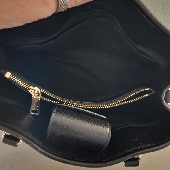 Like New Coach Margot Black Leather Shoulder Bag Purse - Picture 13 of 14